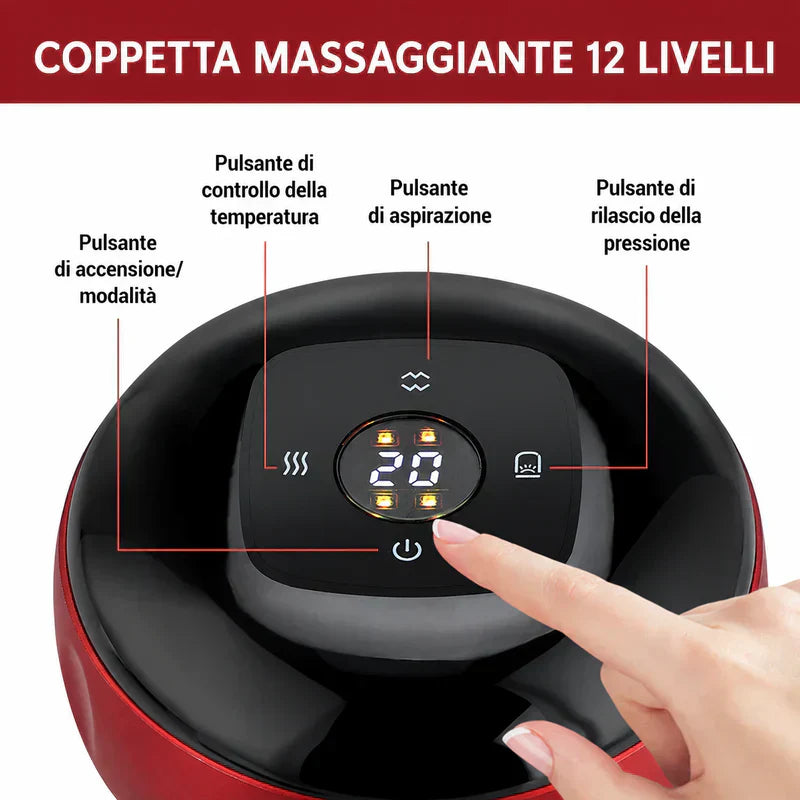 Massaggiatore a Coppette con Calore
